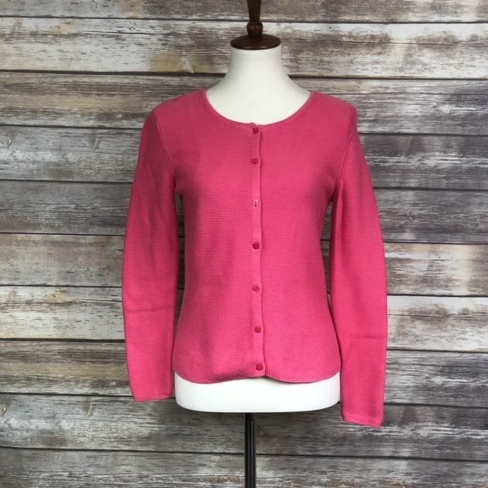 Talbots Square Button Down Cardigan Size Small